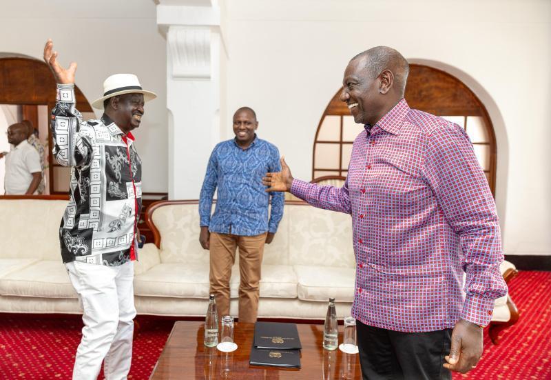President Ruto Hosts Raila at State House Mombasa